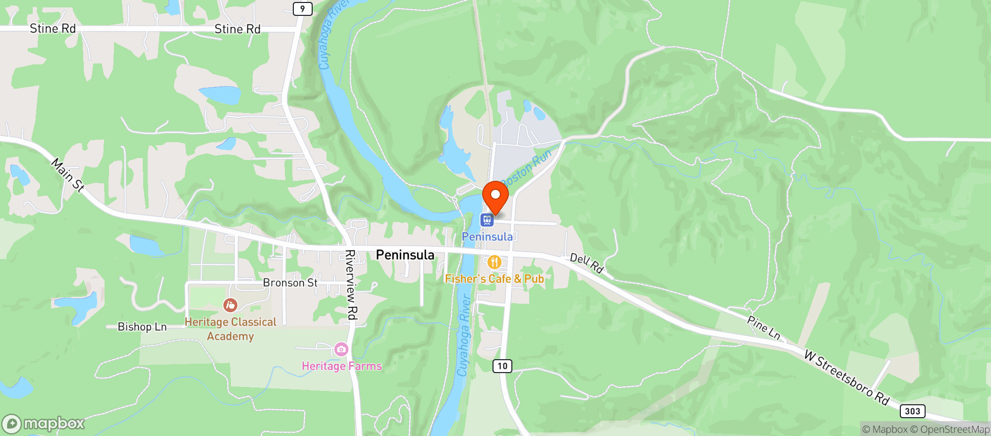Map showing Purplebrown Farm Store