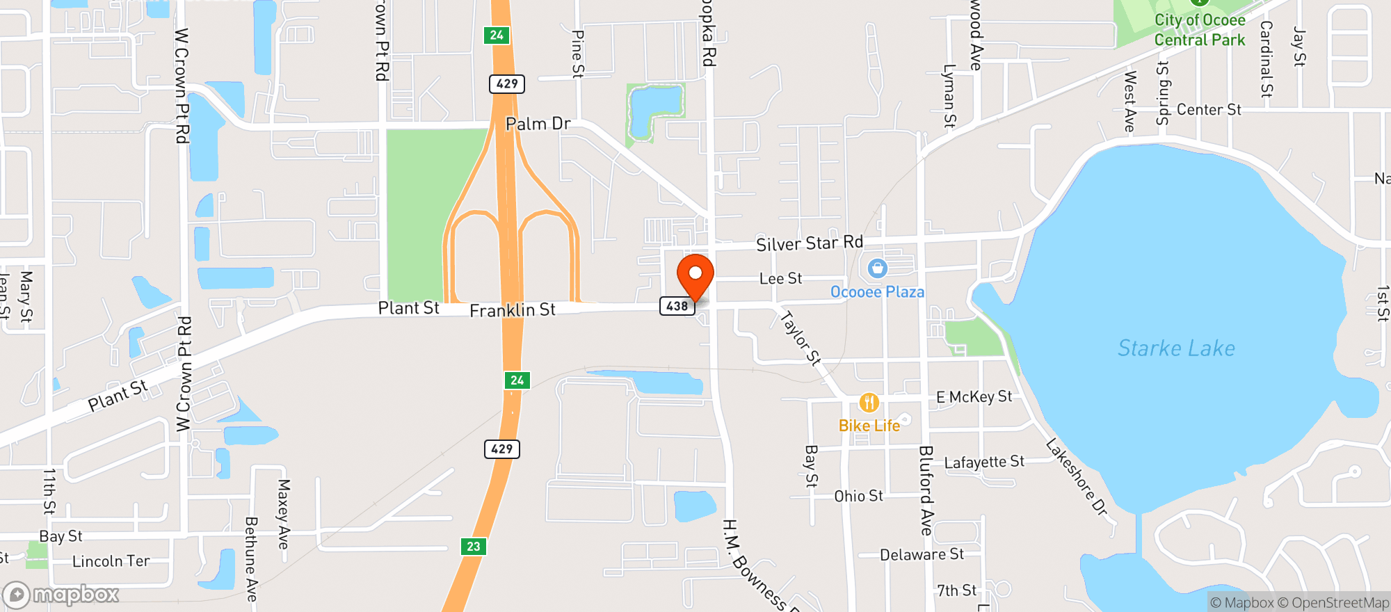 Map showing Circle K