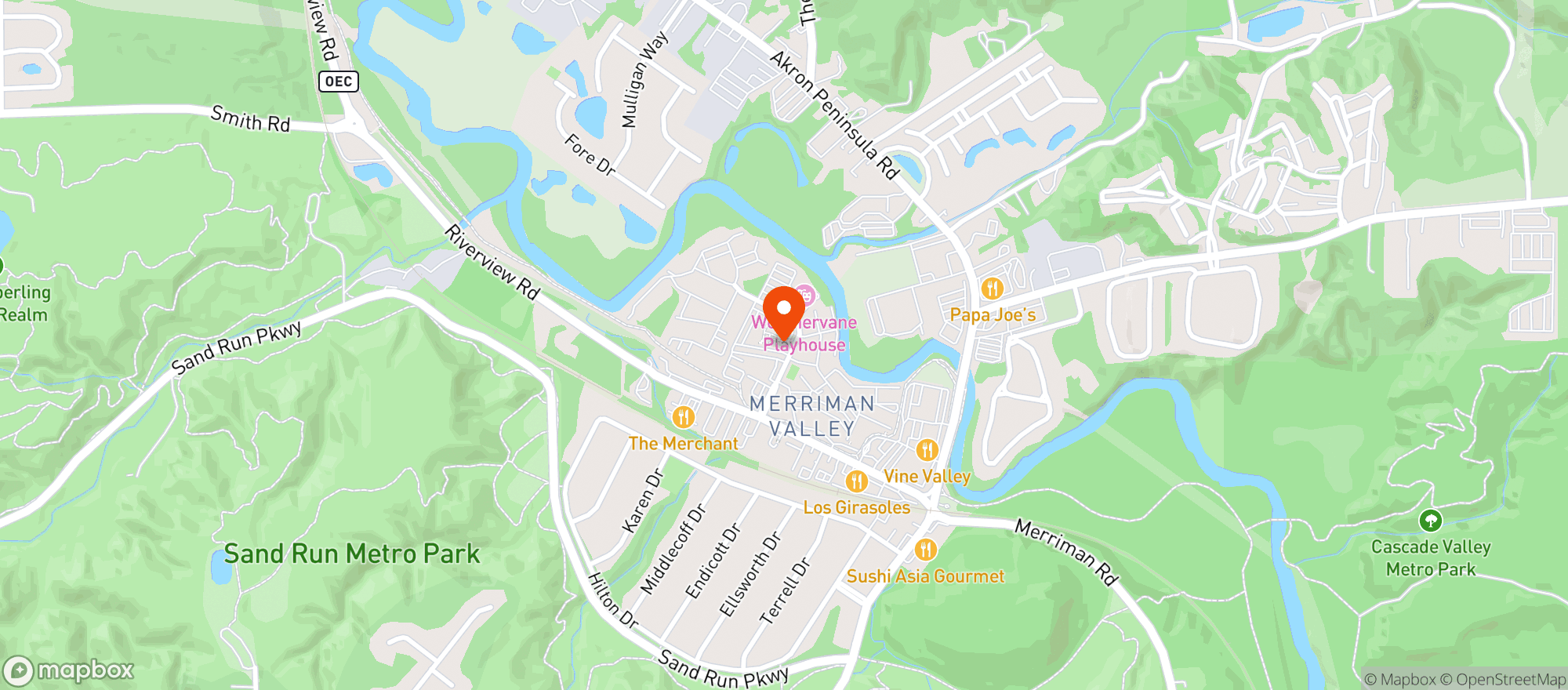 Map showing Chowder House Cafe