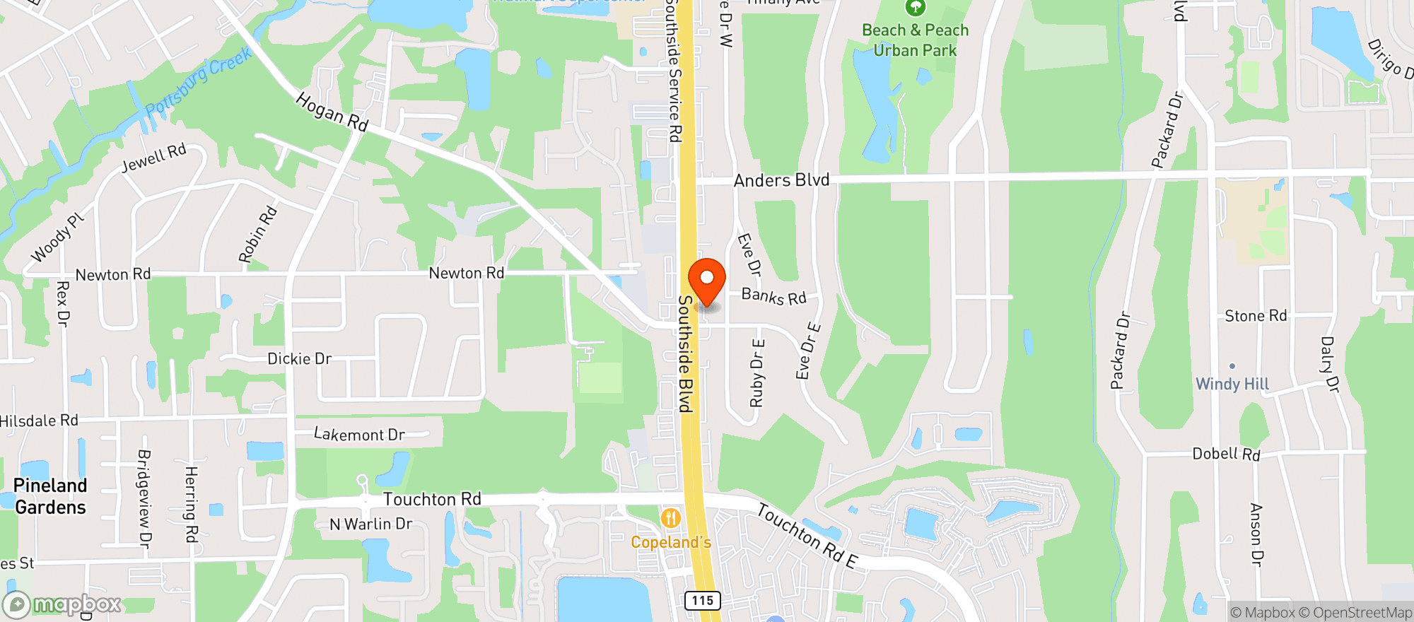 Map showing Belen Food Mart