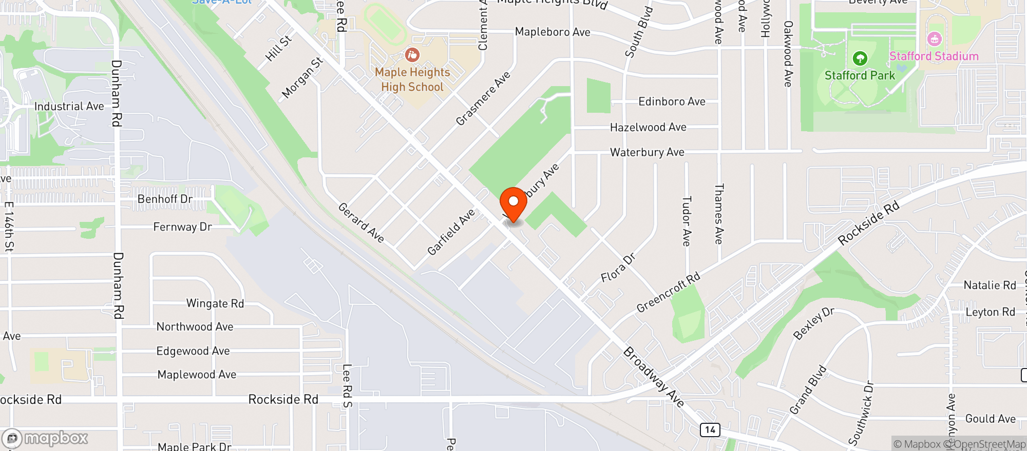 Map showing Mr Z Beverage & Deli