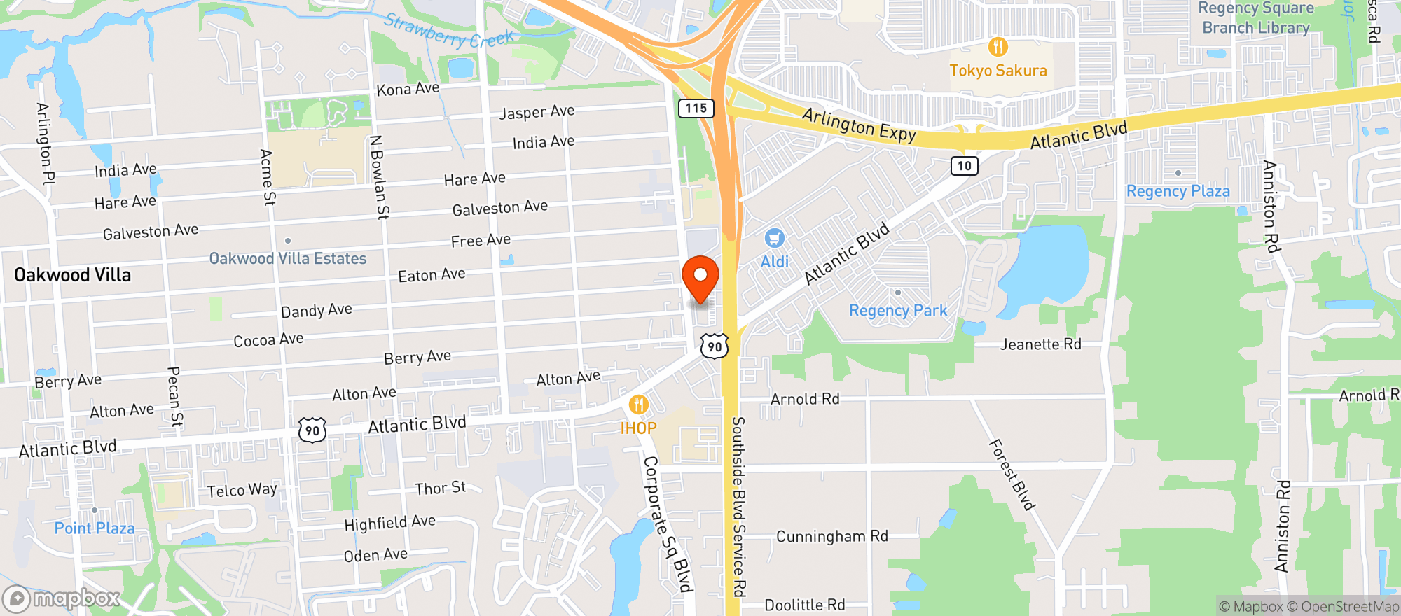 Map showing Circle K 2709210