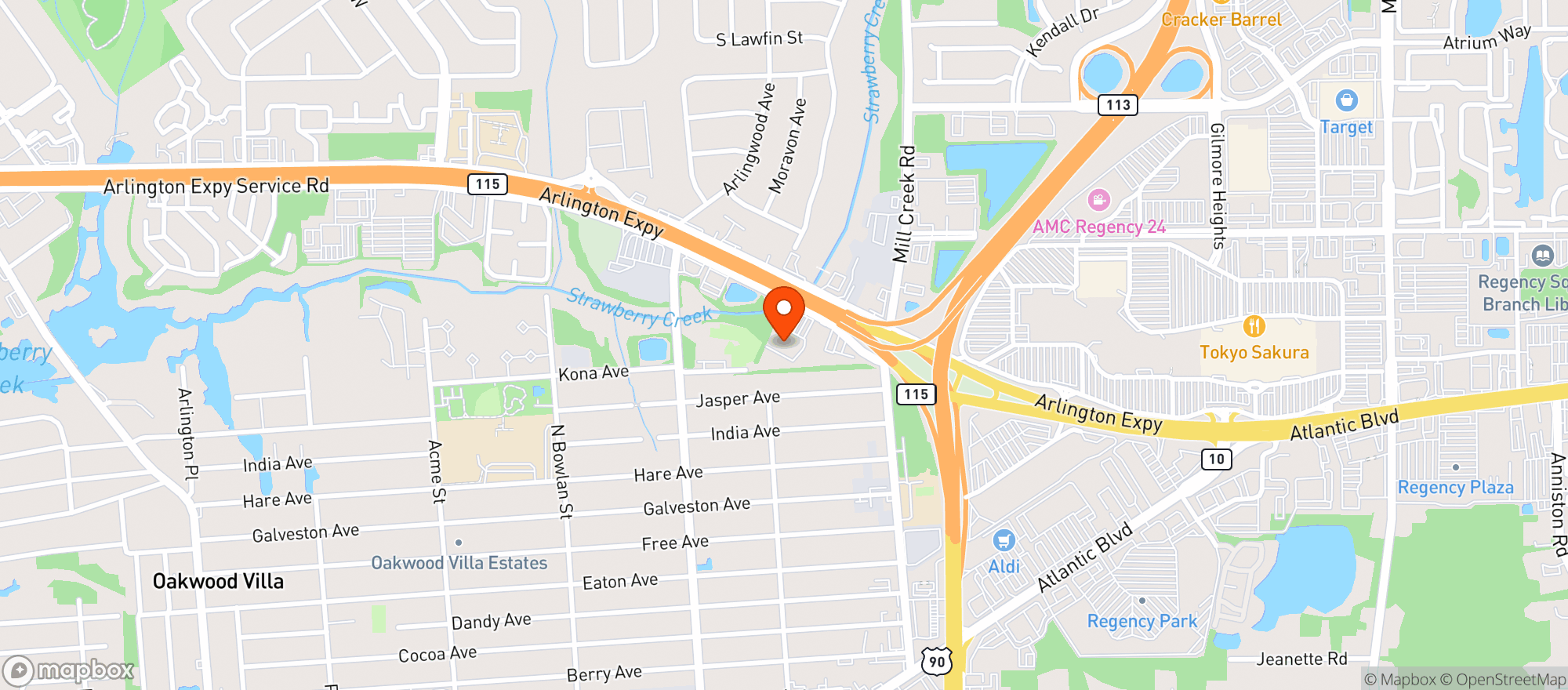 Map showing Kona Skate Park