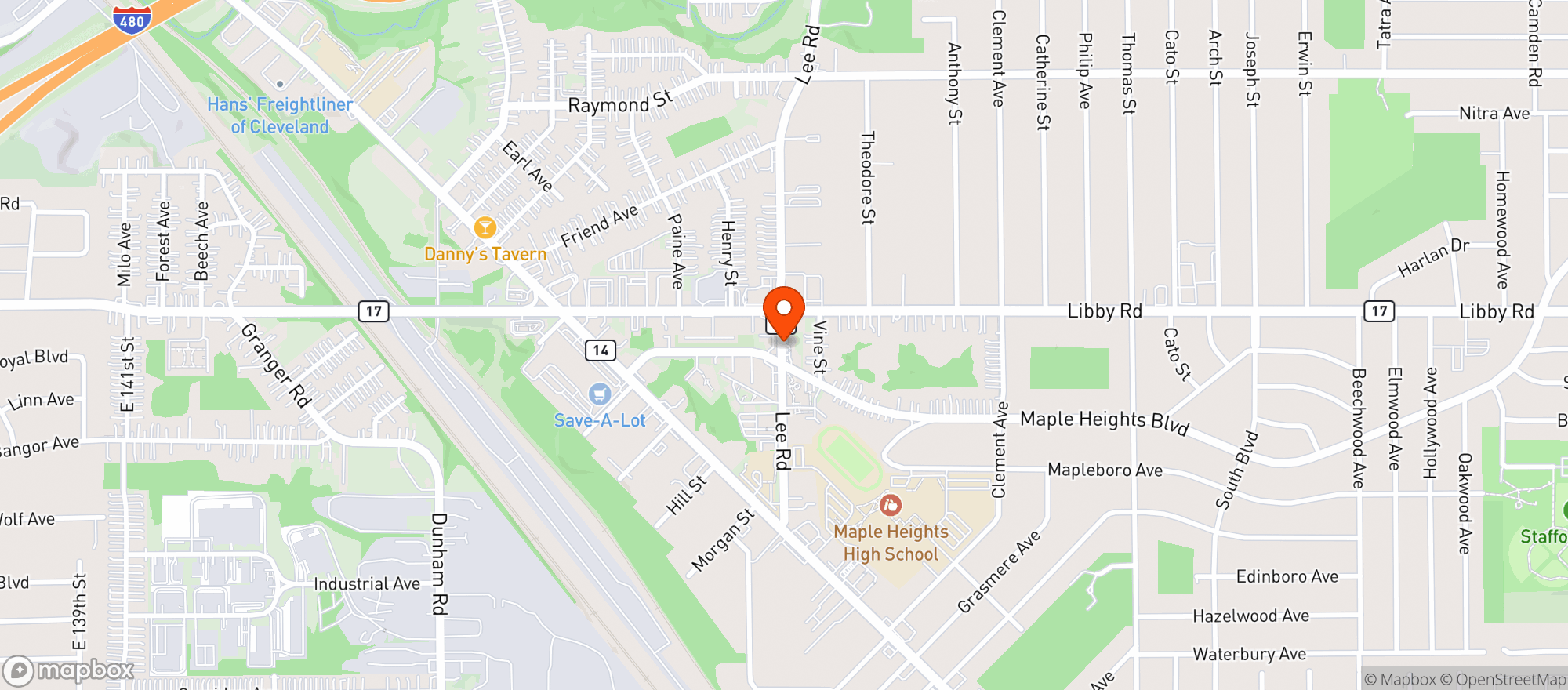 Map showing Prime Station Food Center