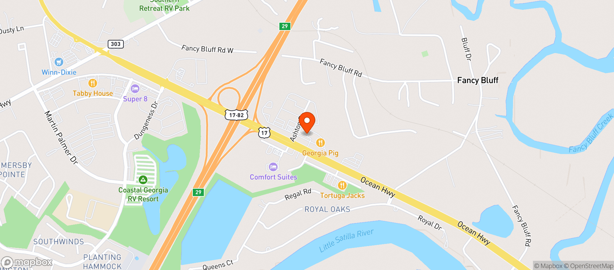 Map showing Quiktrip #7136