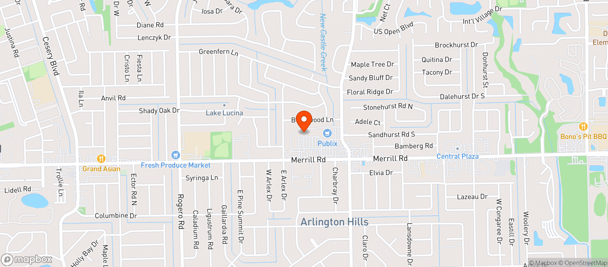 Map showing Gnc