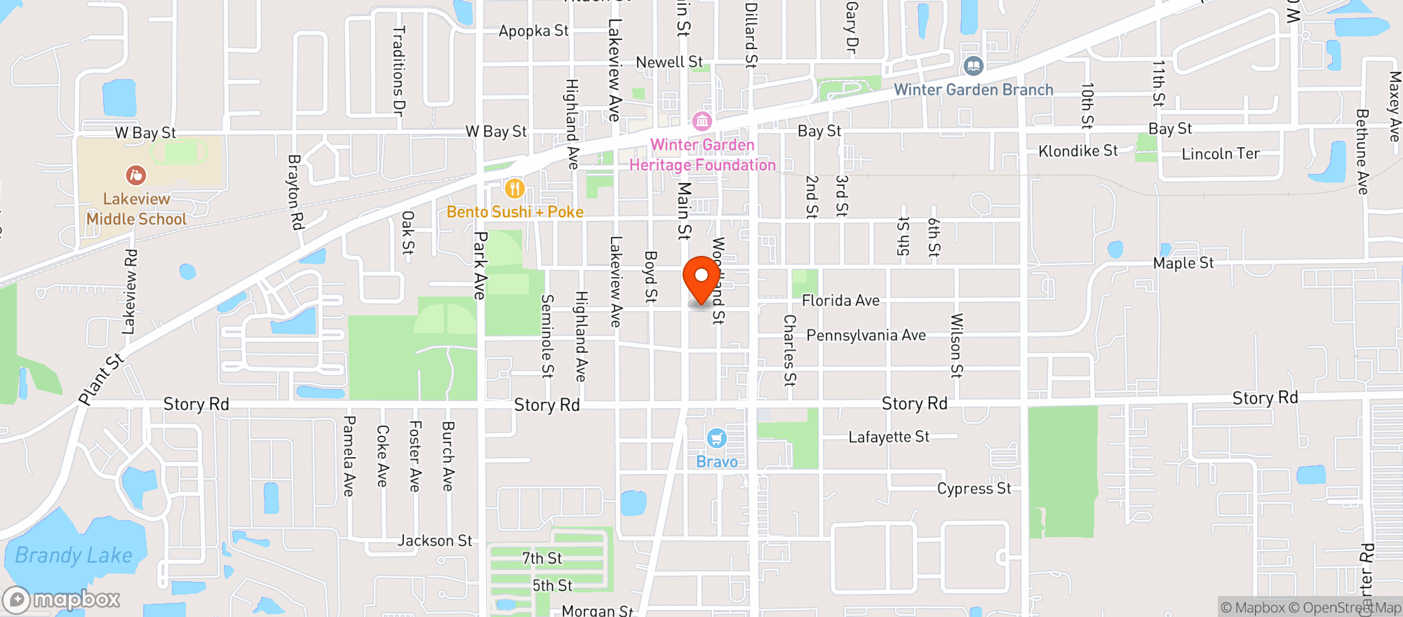 Map showing Target - Orlando Flamingo Crossings