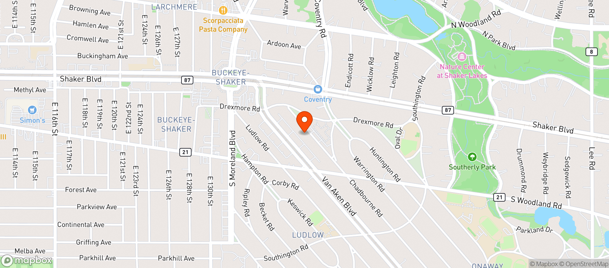 Map showing FREE SPIRIT CLE