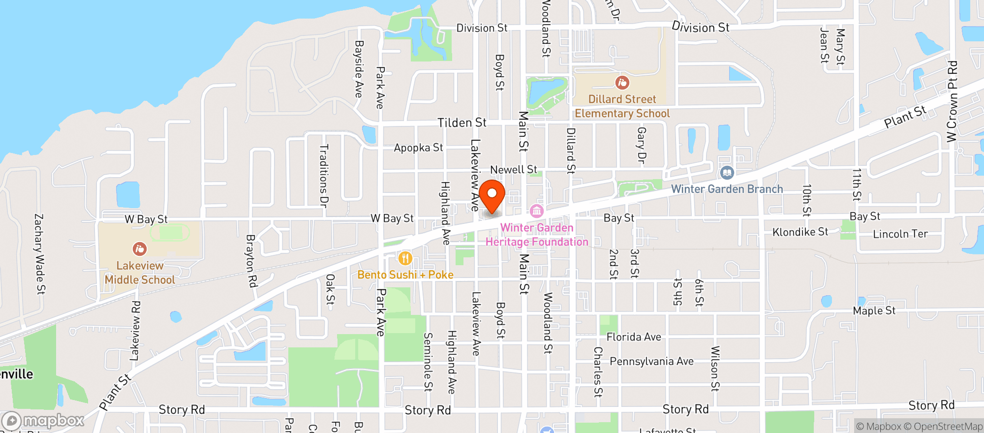 Map showing Whole Enchilada Fresh The