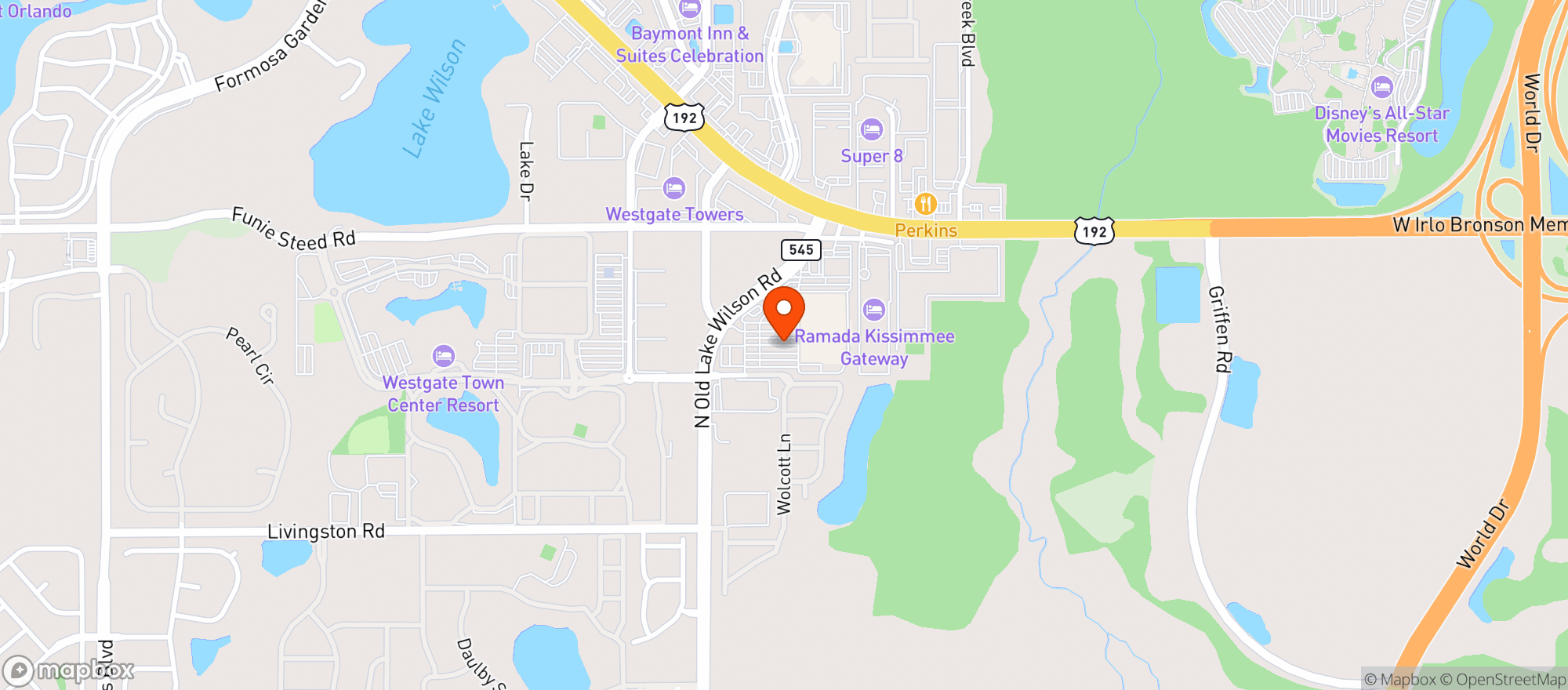 Map showing Walmart Supercenter