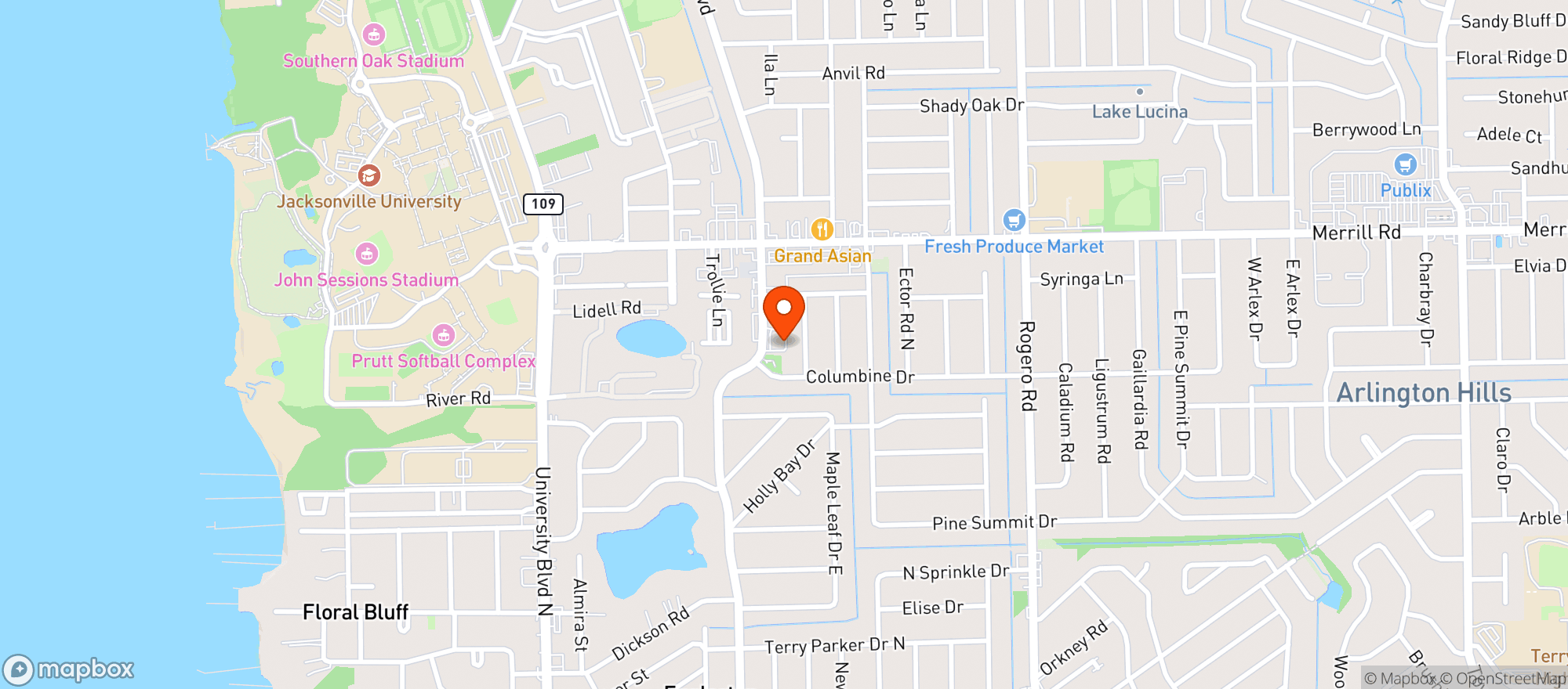 Map showing Abc Liquors #173