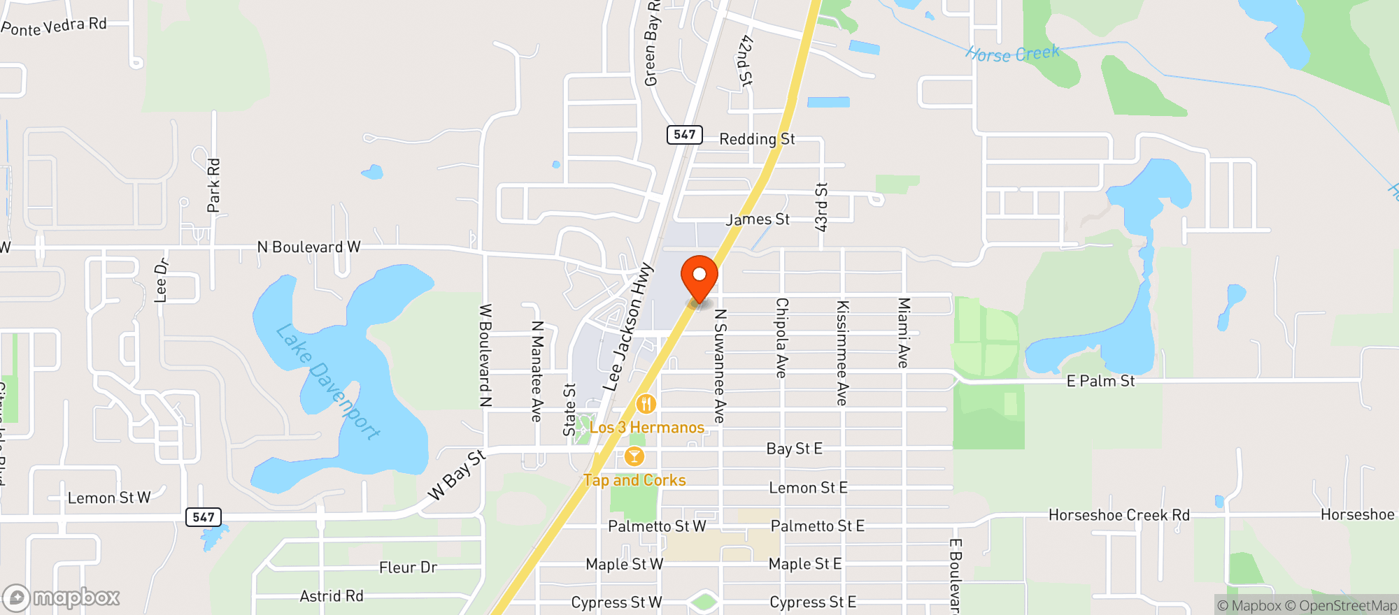 Map showing 7 Stars Discount