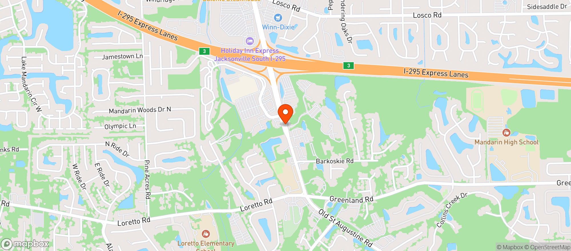 Map showing CIRCLE K #2721179