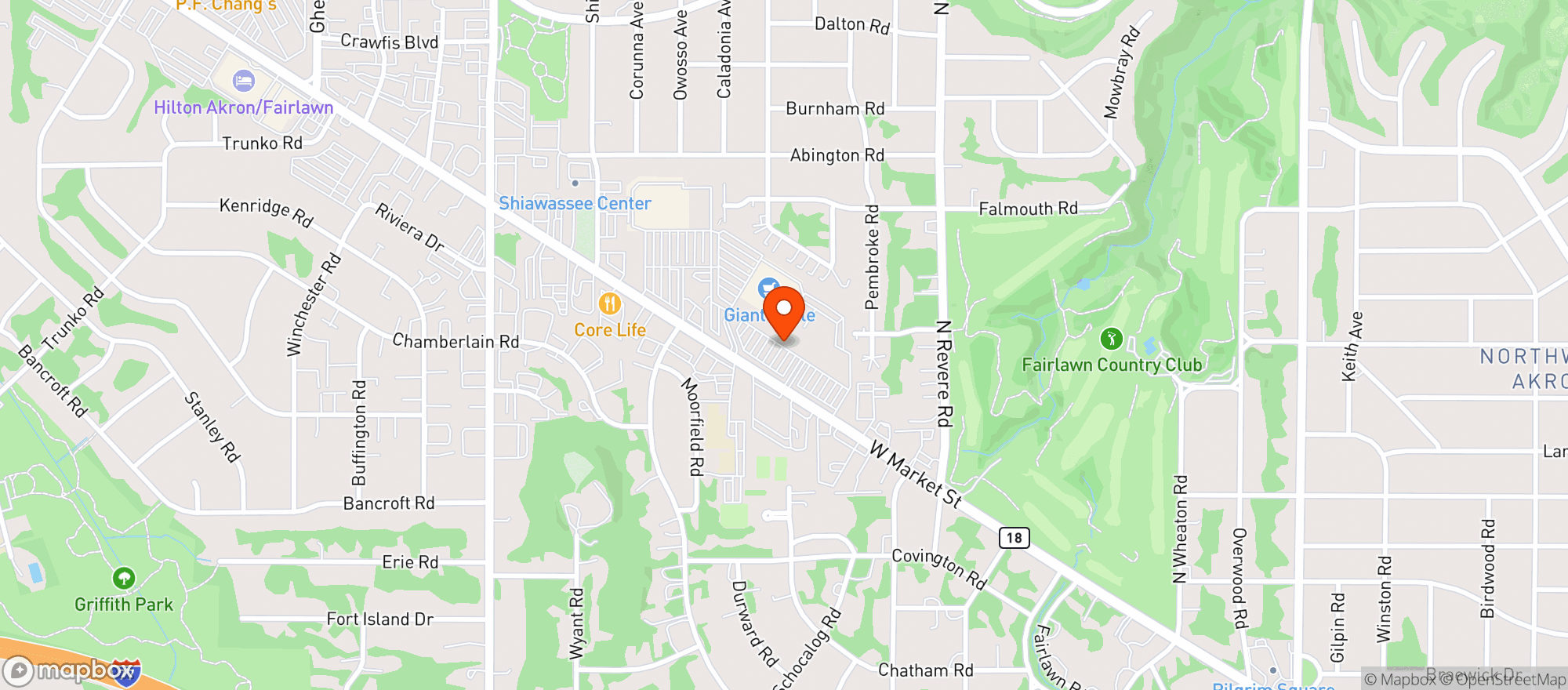 Map showing Gnc