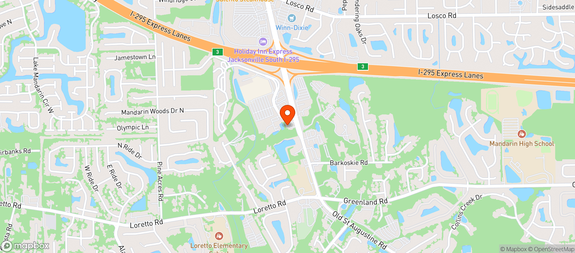 Map showing Circle K