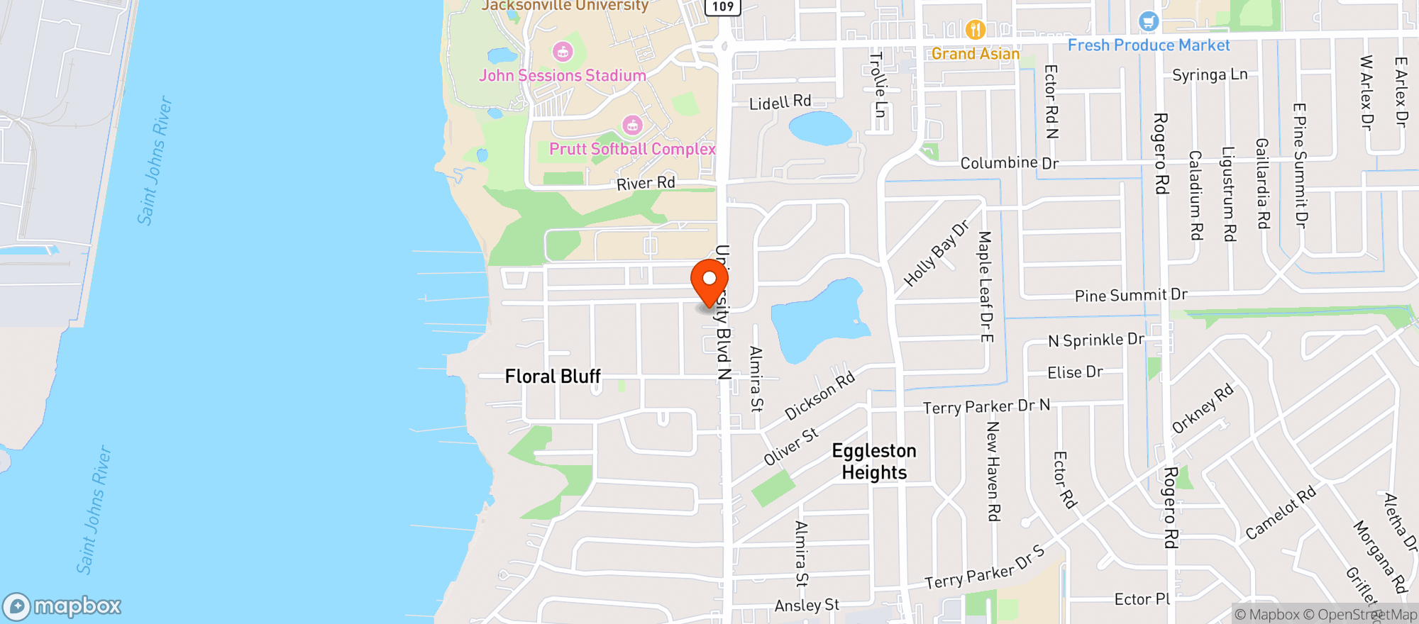 Map showing In N Out Jsy LLC