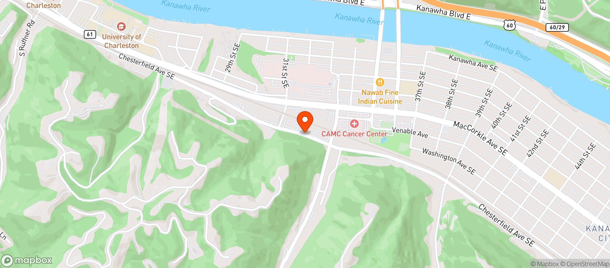 Map showing Plaza Maya
