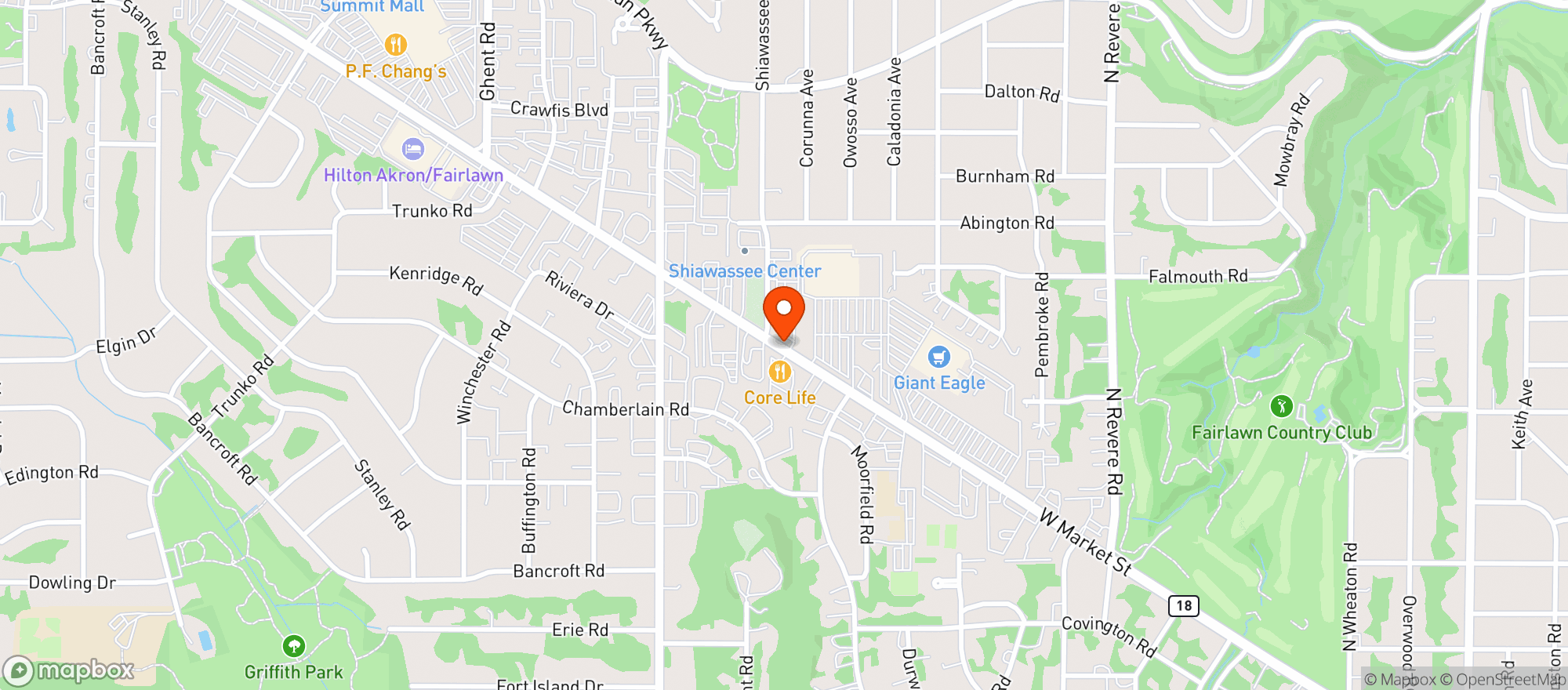 Map showing Target