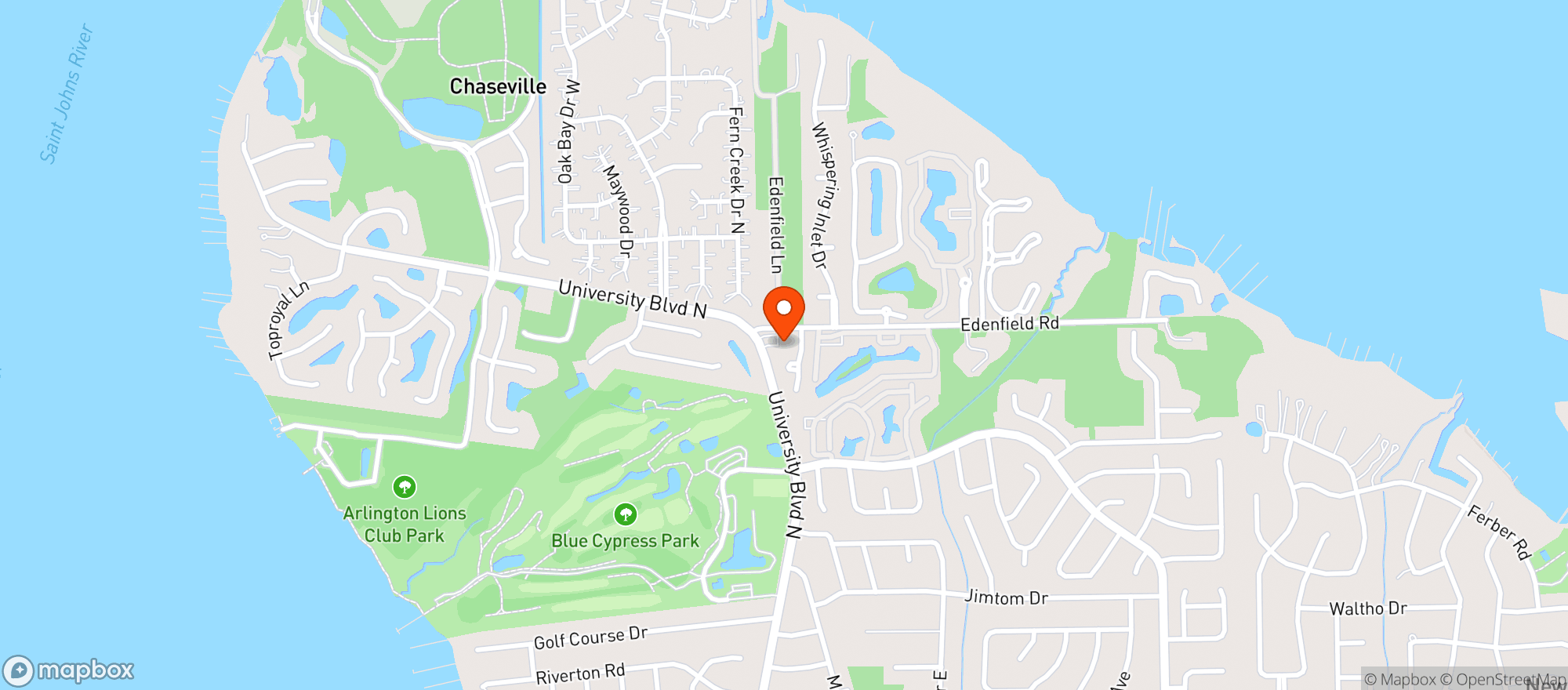 Map showing Eastwood Discount