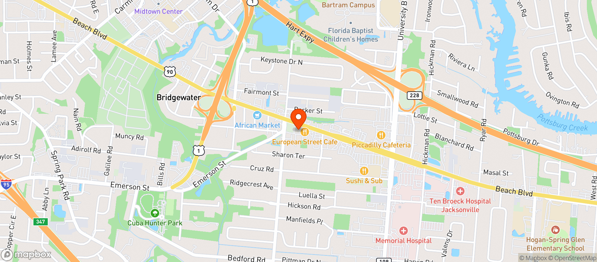 Map showing Abc Liquors #184