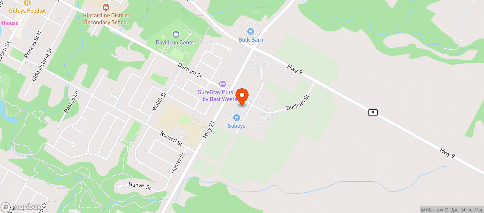 Map showing Sobeys 6723