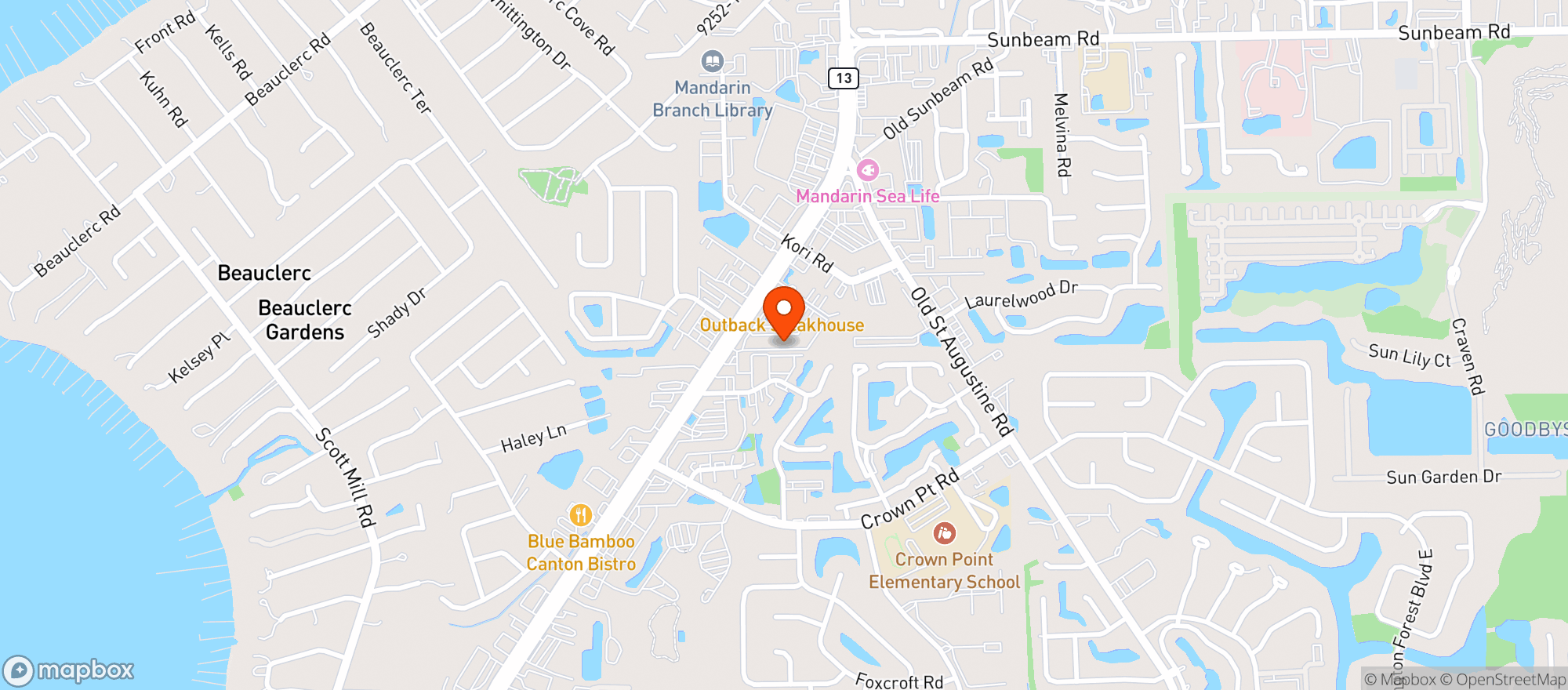 Map showing The Cavern (san Jose)