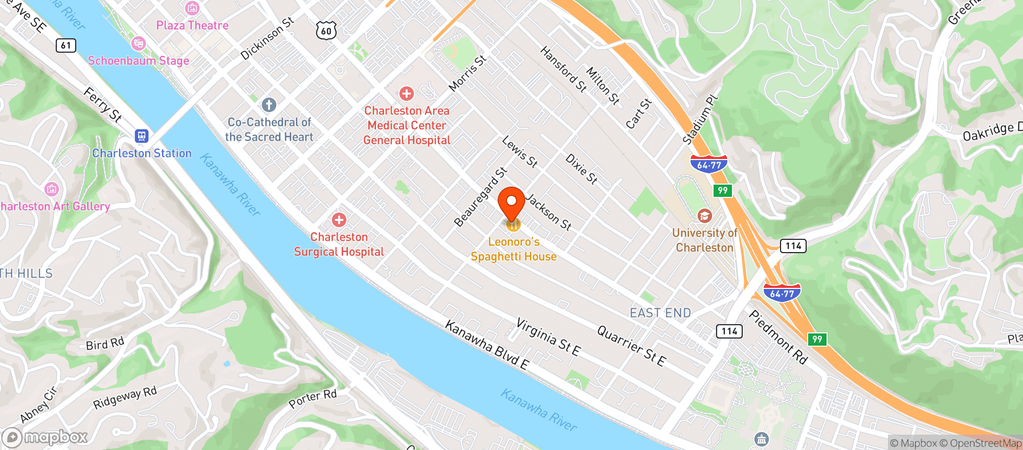Map showing Par Mar Store