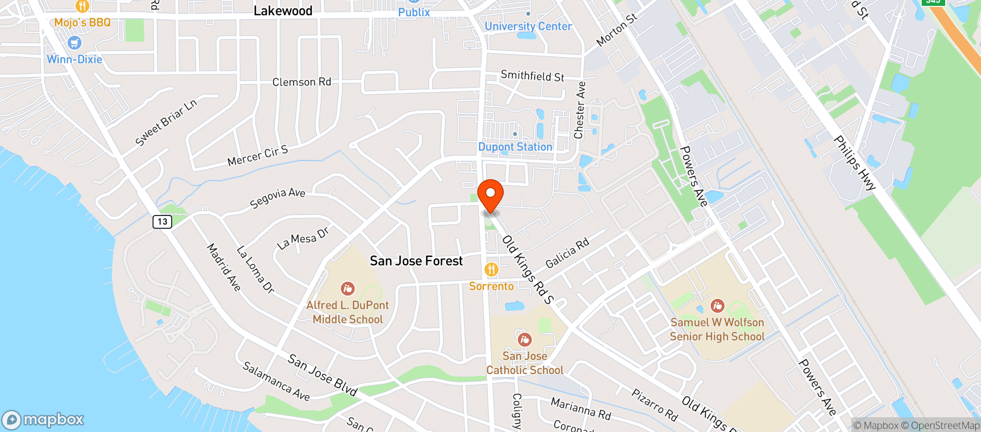 Map showing Smokers Paradise