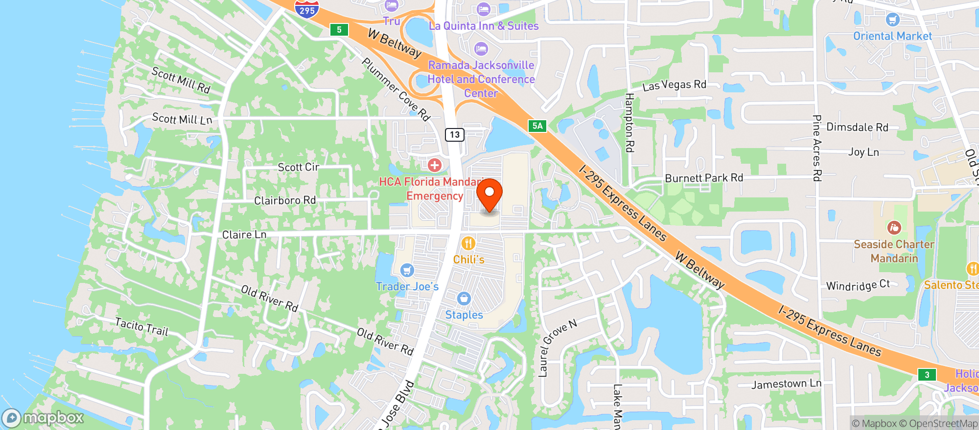 Map showing Annas Liquor