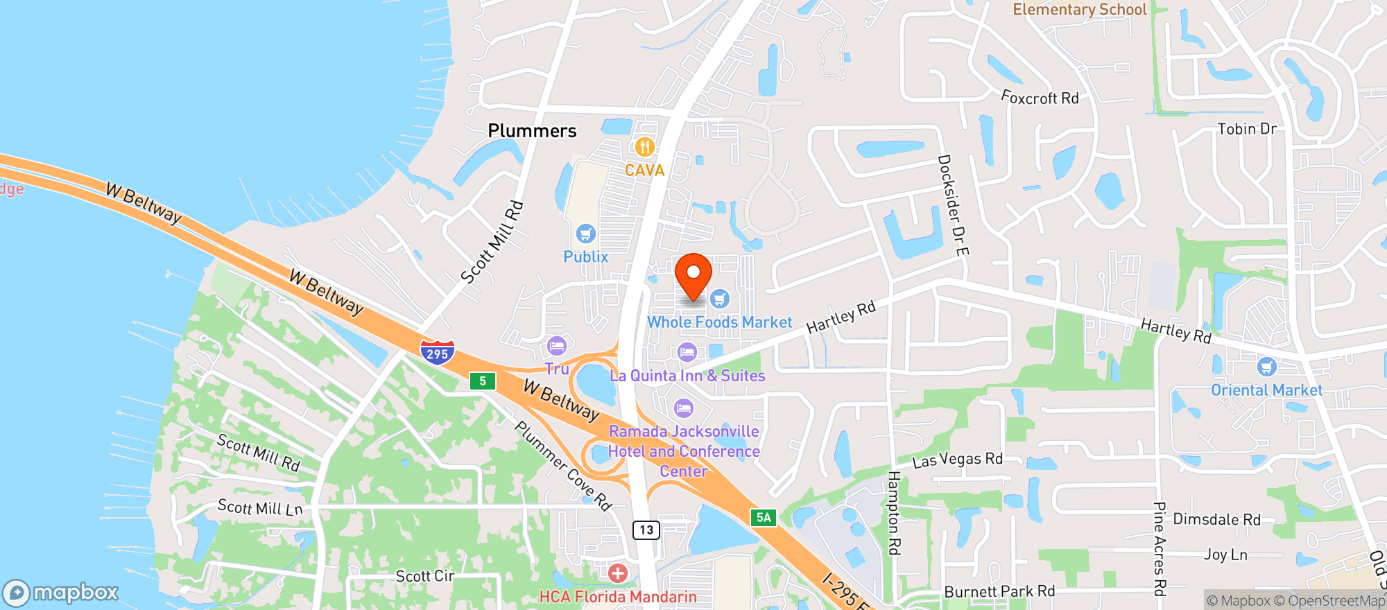Map showing Coopers Hawk Winery & Restaurant