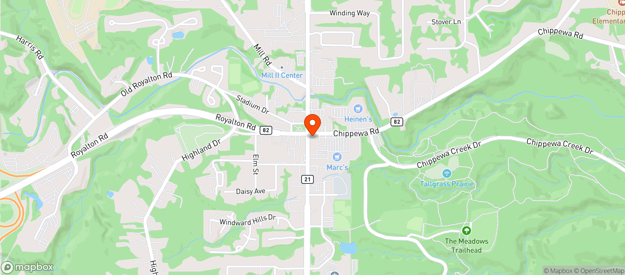 Map showing 750 Ml
