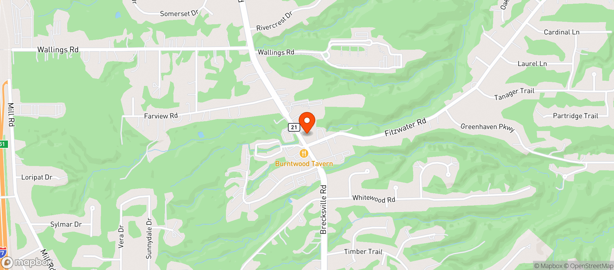 Map showing Towne Country Market