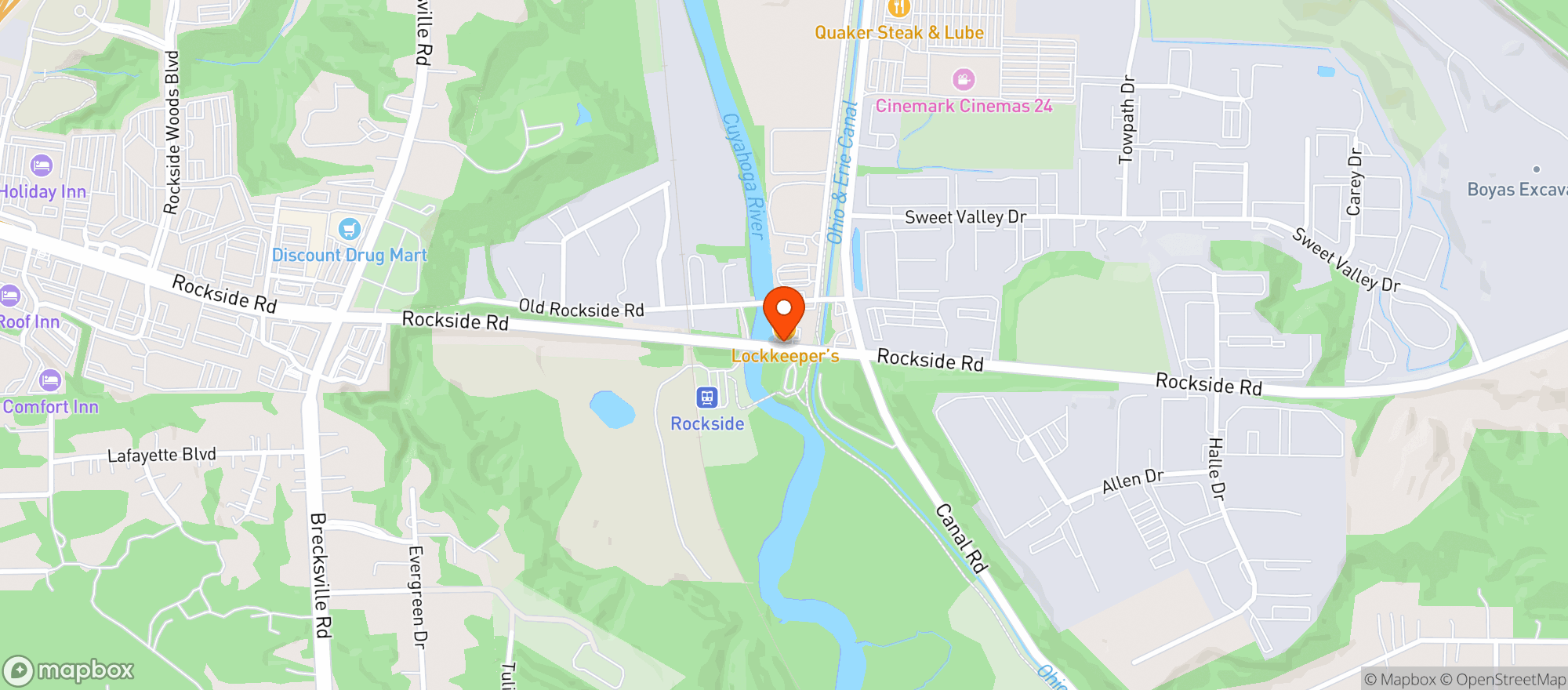 Map showing Lockkeepers
