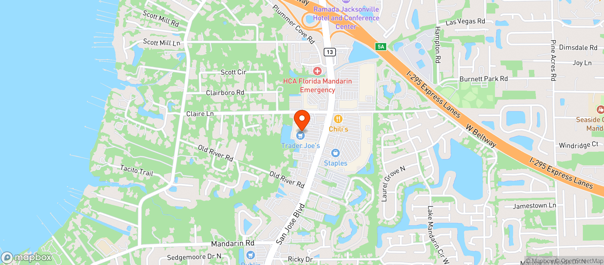 Map showing TOTAL WINE & MORE