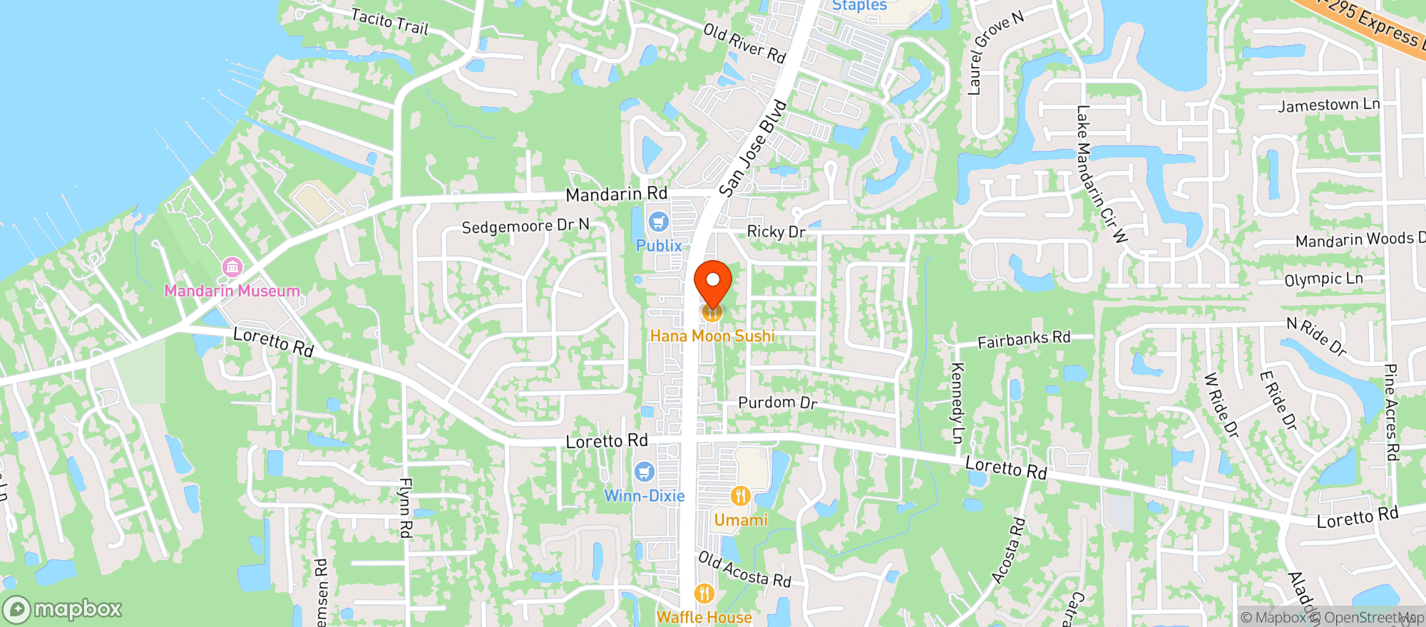 Map showing Welcome Food Store #5