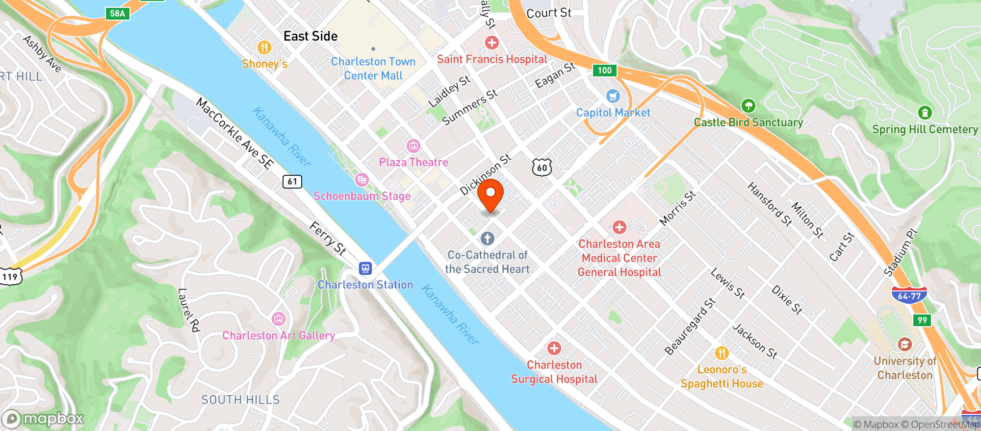 Map showing The Roq