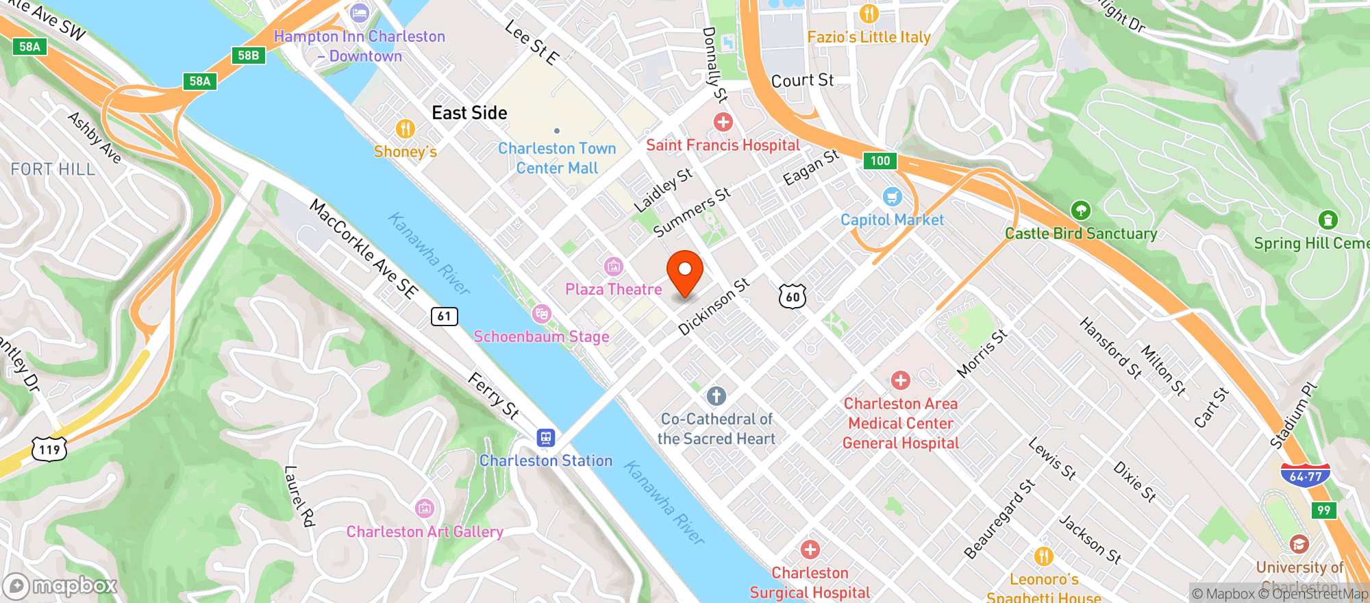 Map showing Ursus Brew Works