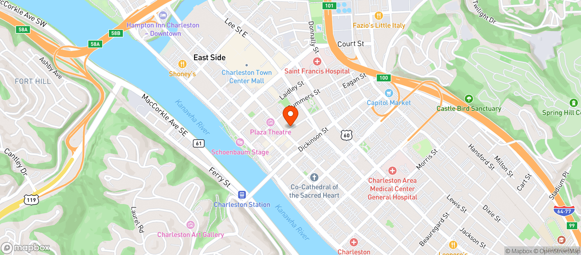 Map showing Dt Prime