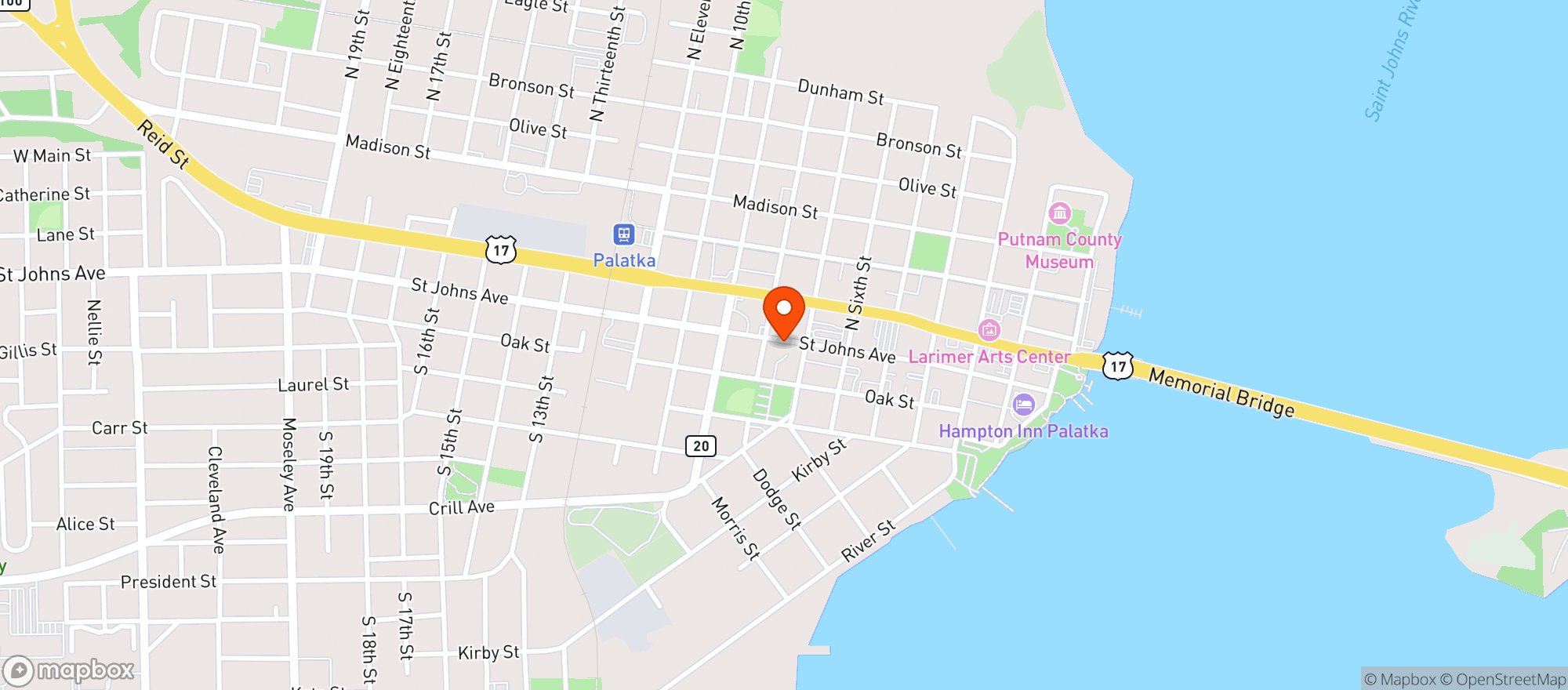 Map showing Lemon Street Market & Mercantile