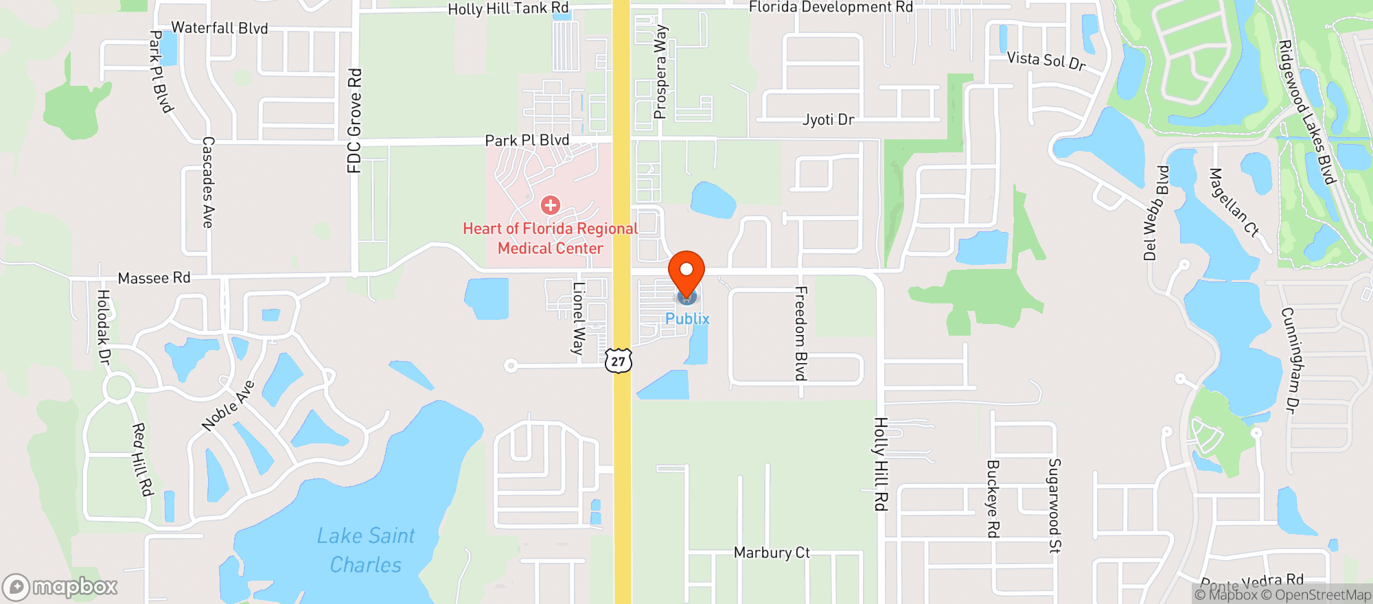 Map showing PUBLIX