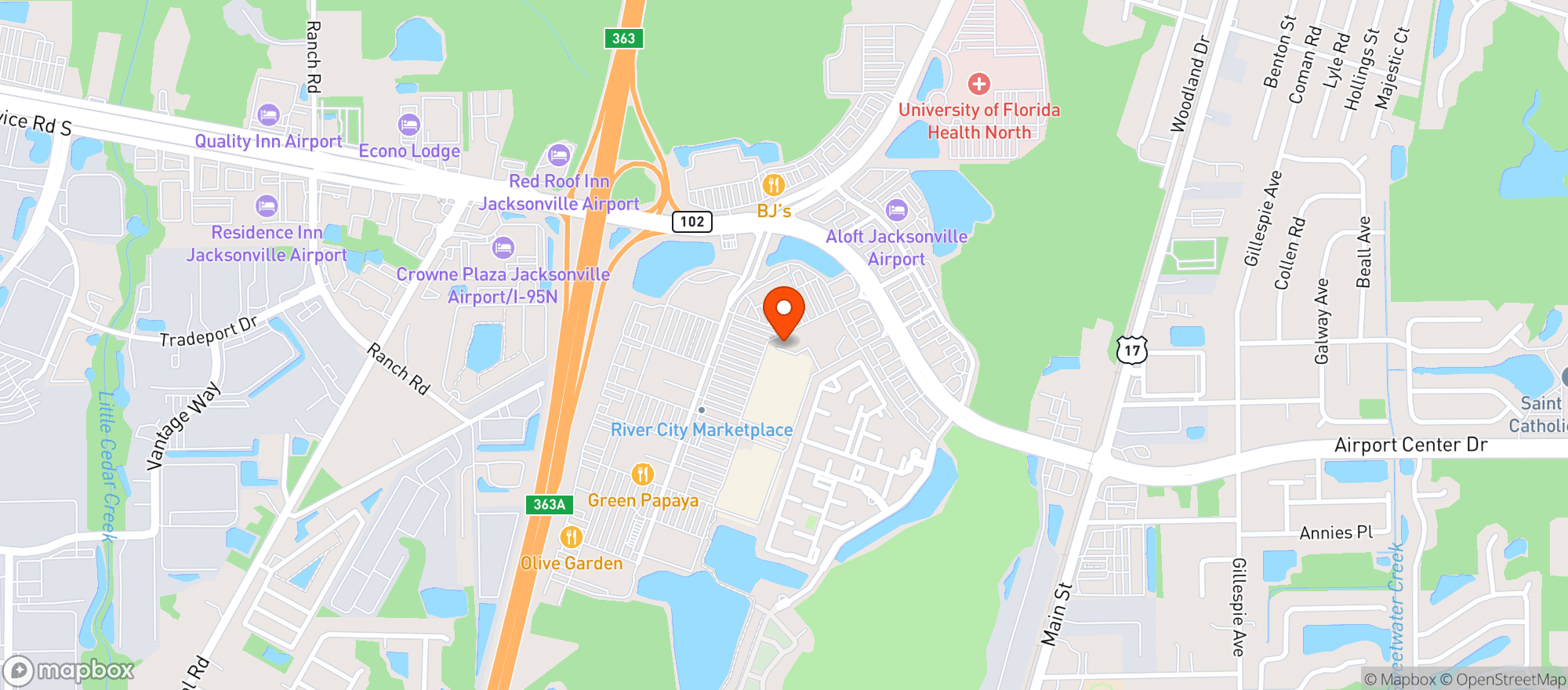 Map showing Gnc