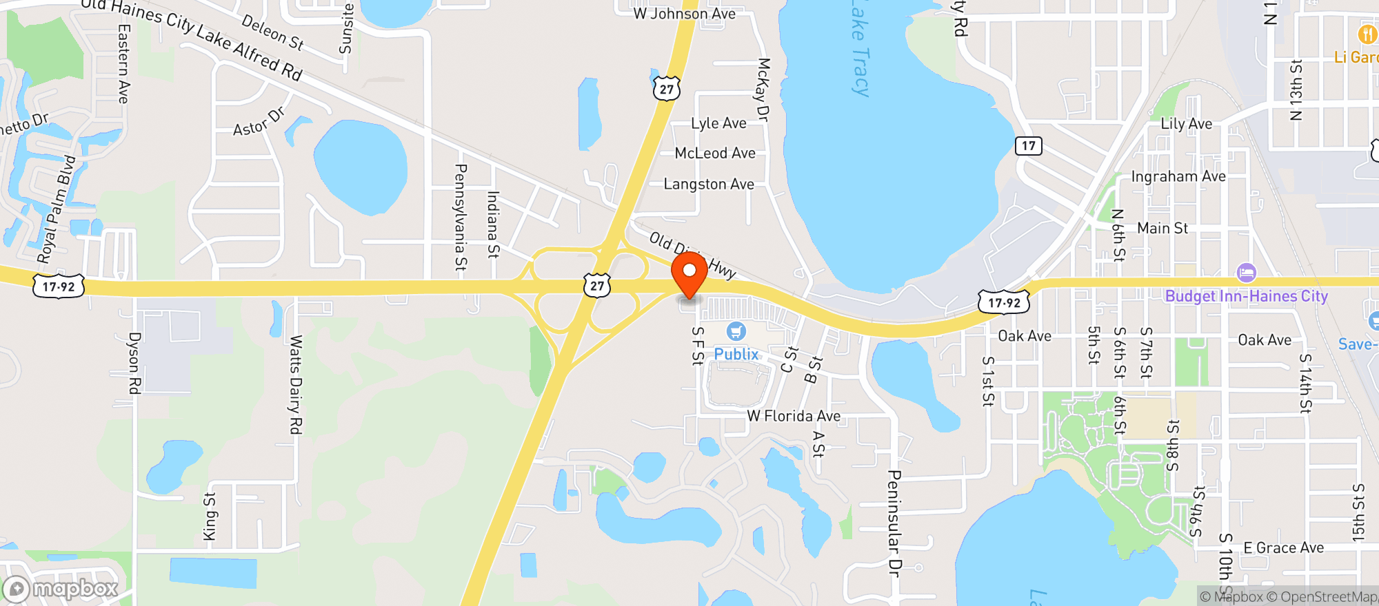 Map showing Abc Fine Wine & Spirits - Haines City