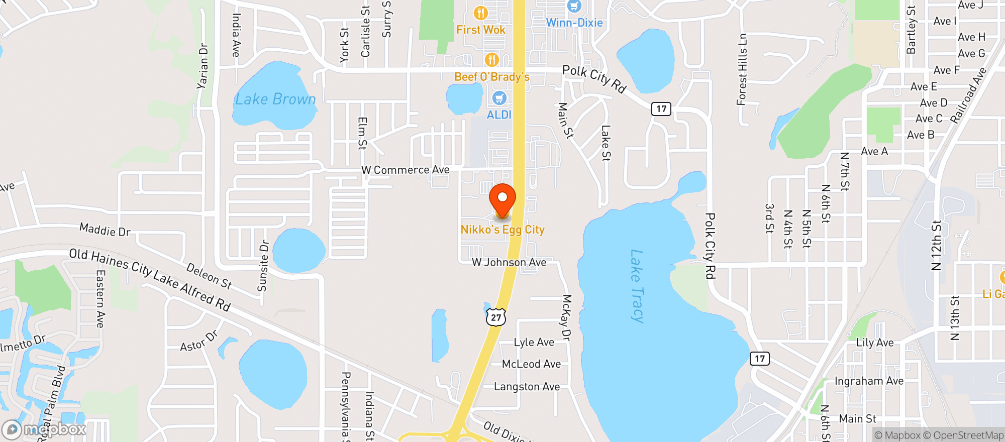 Map showing Manny's Original Chophouse