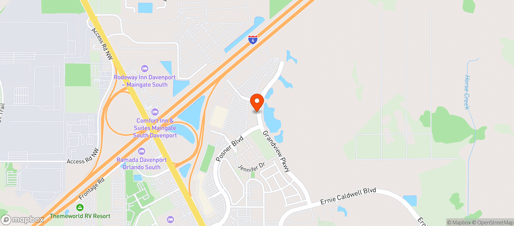Map showing Target Store