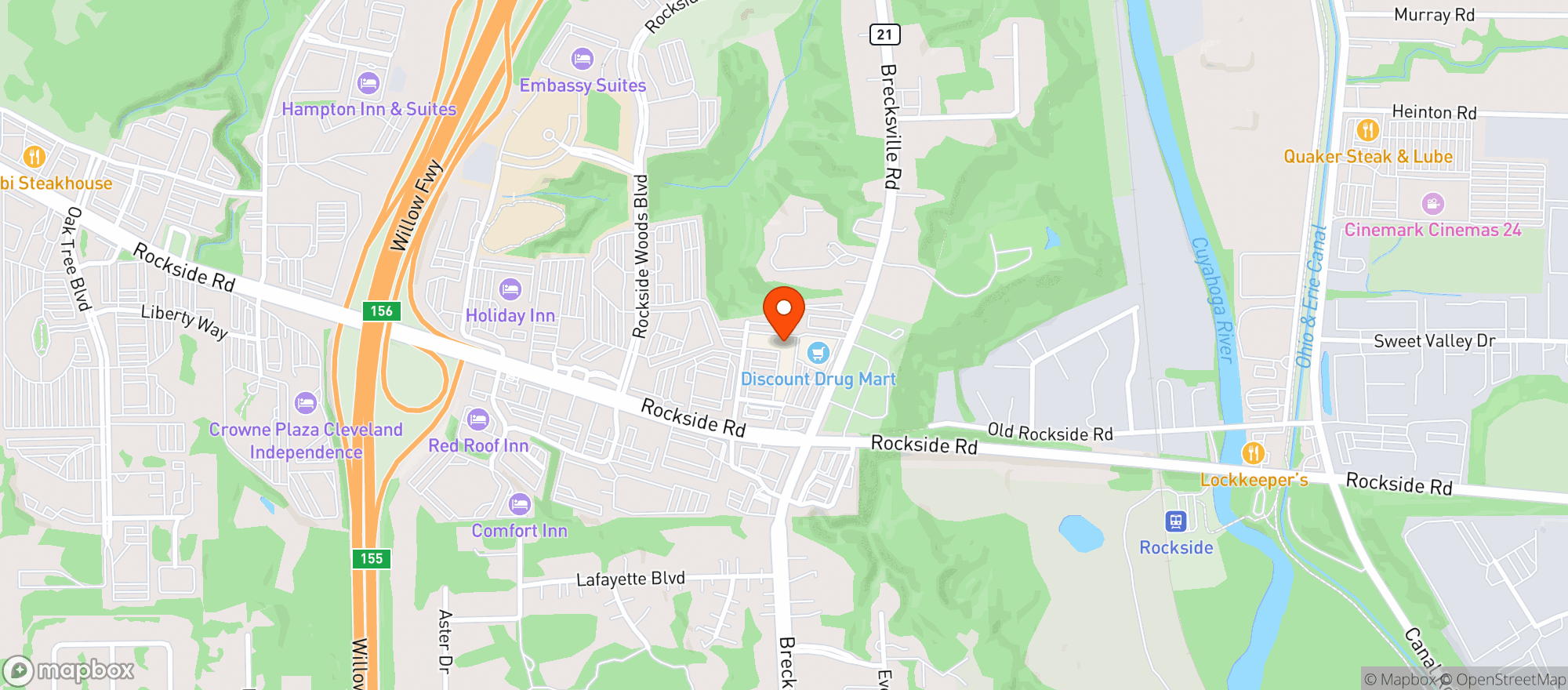 Map showing Slymans Tavern