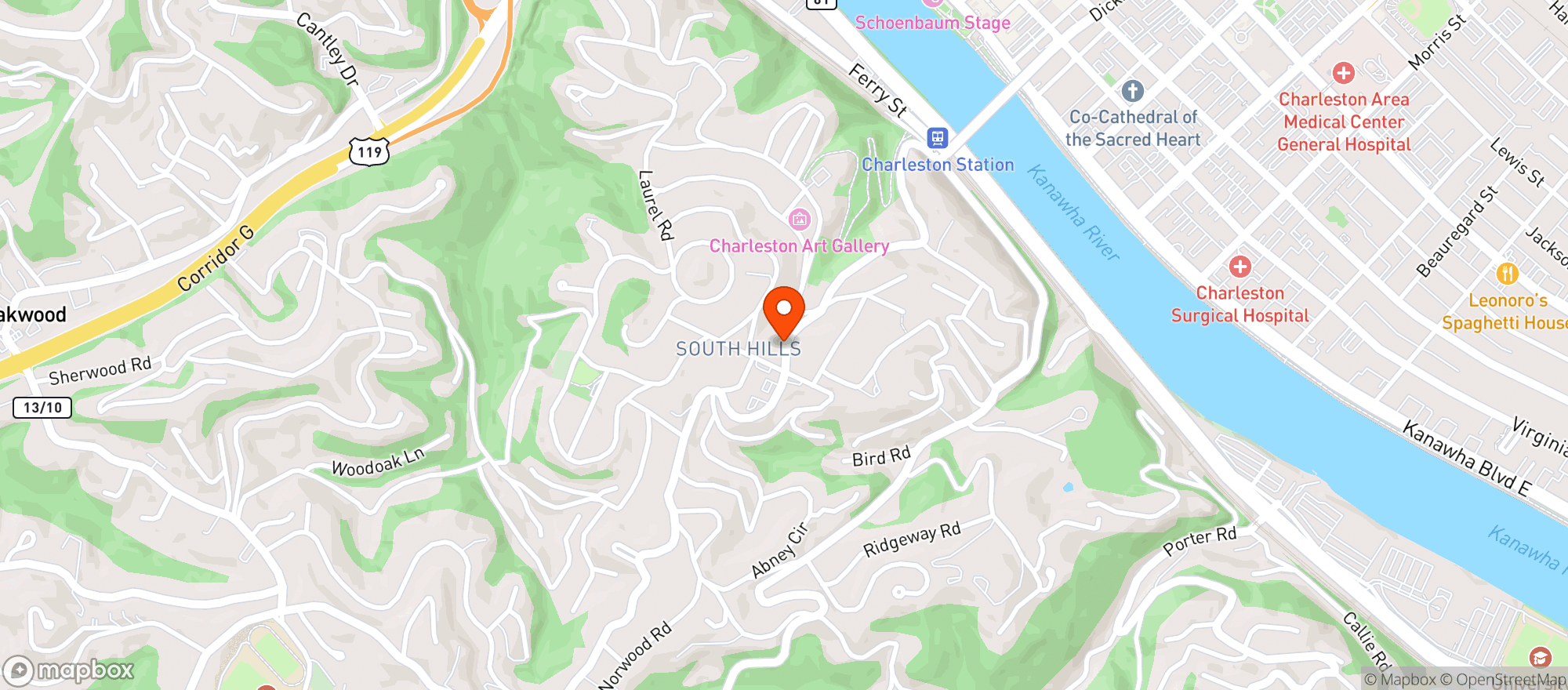 Map showing Bridge Road Bistro