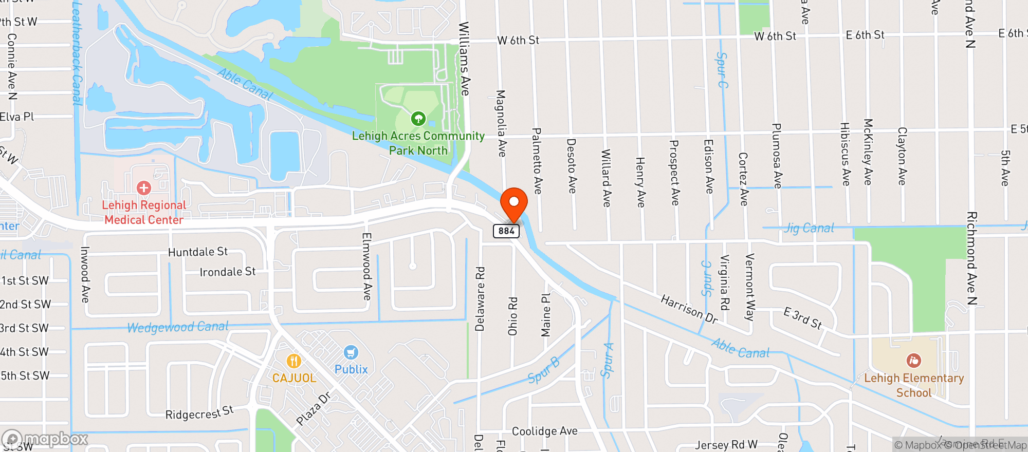 Map showing Peter S Sports Bar-42319