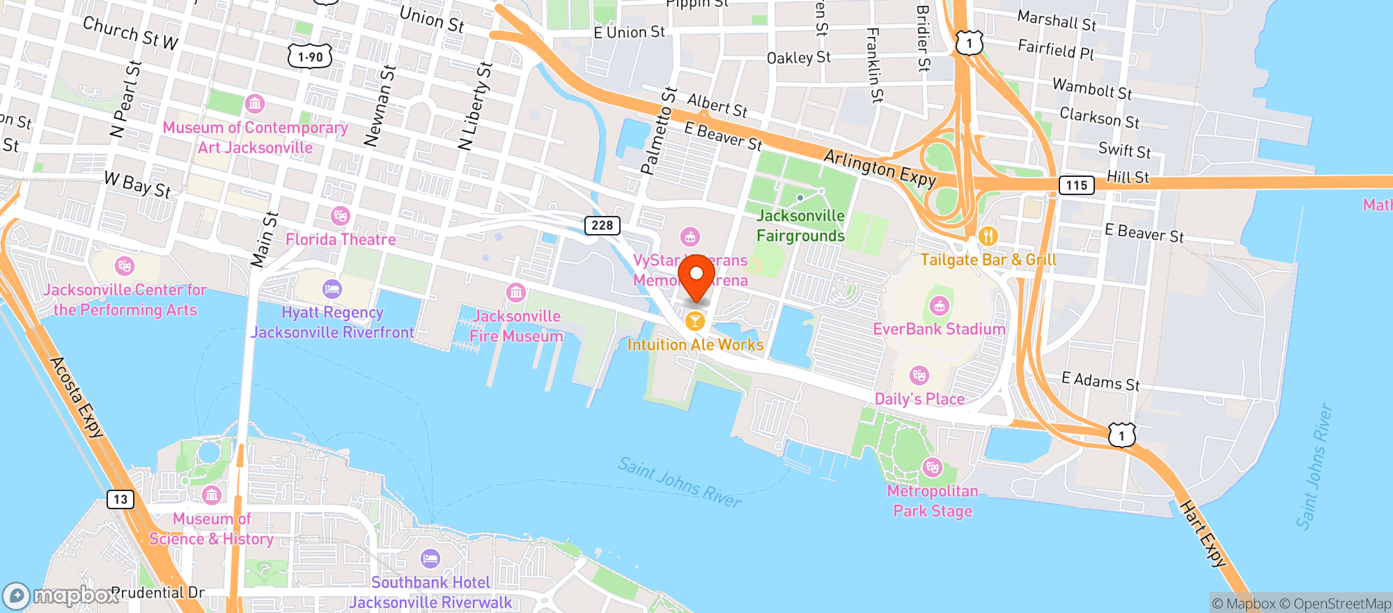 Map showing Manifest Distilling