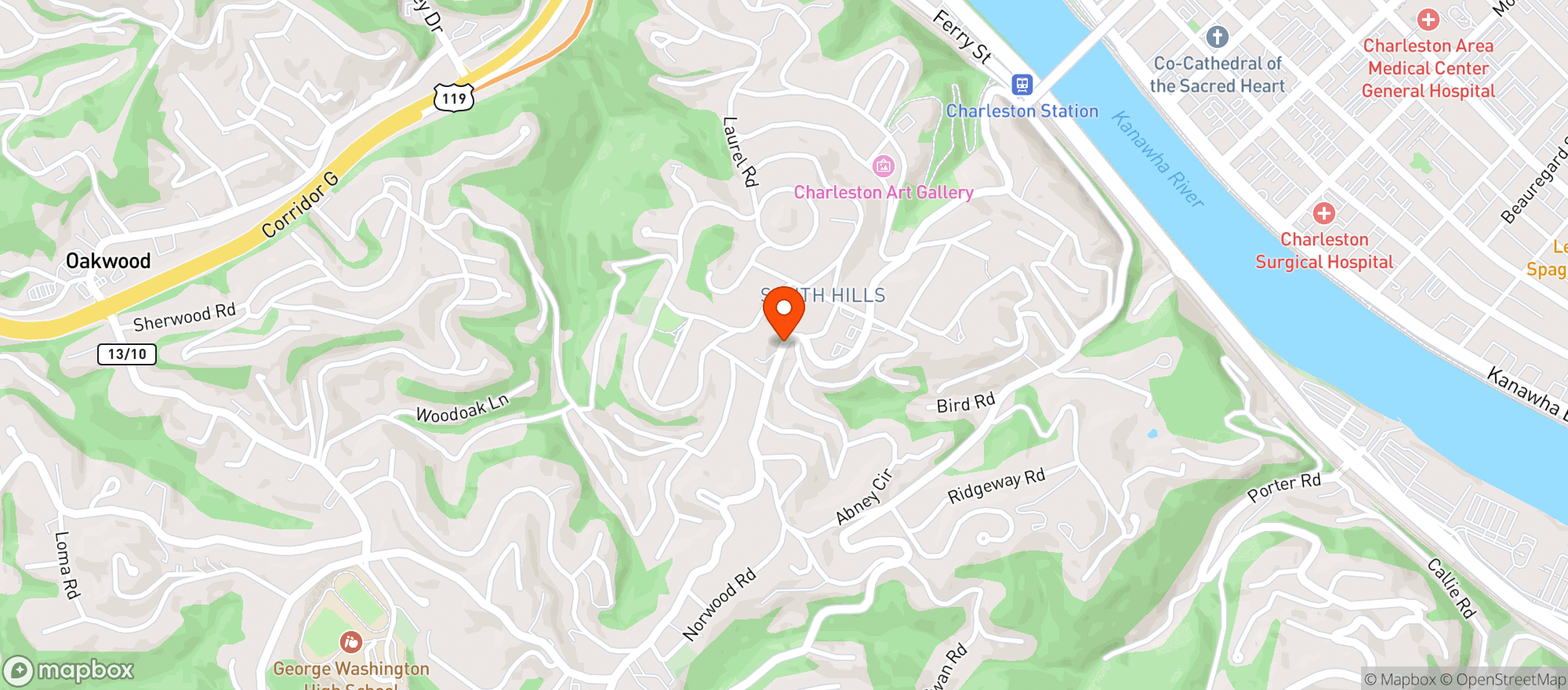 Map showing Lolas Pizza