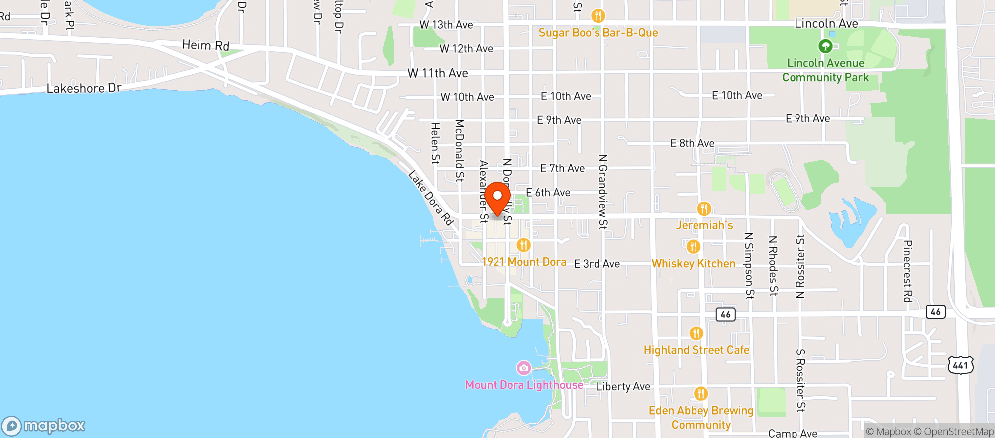 Map showing Serendipity Brews